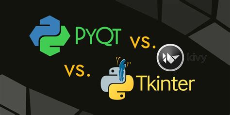 pyqt vs tkinter|Python GUI : Difference between tkinter, PyQt, and Kivy.